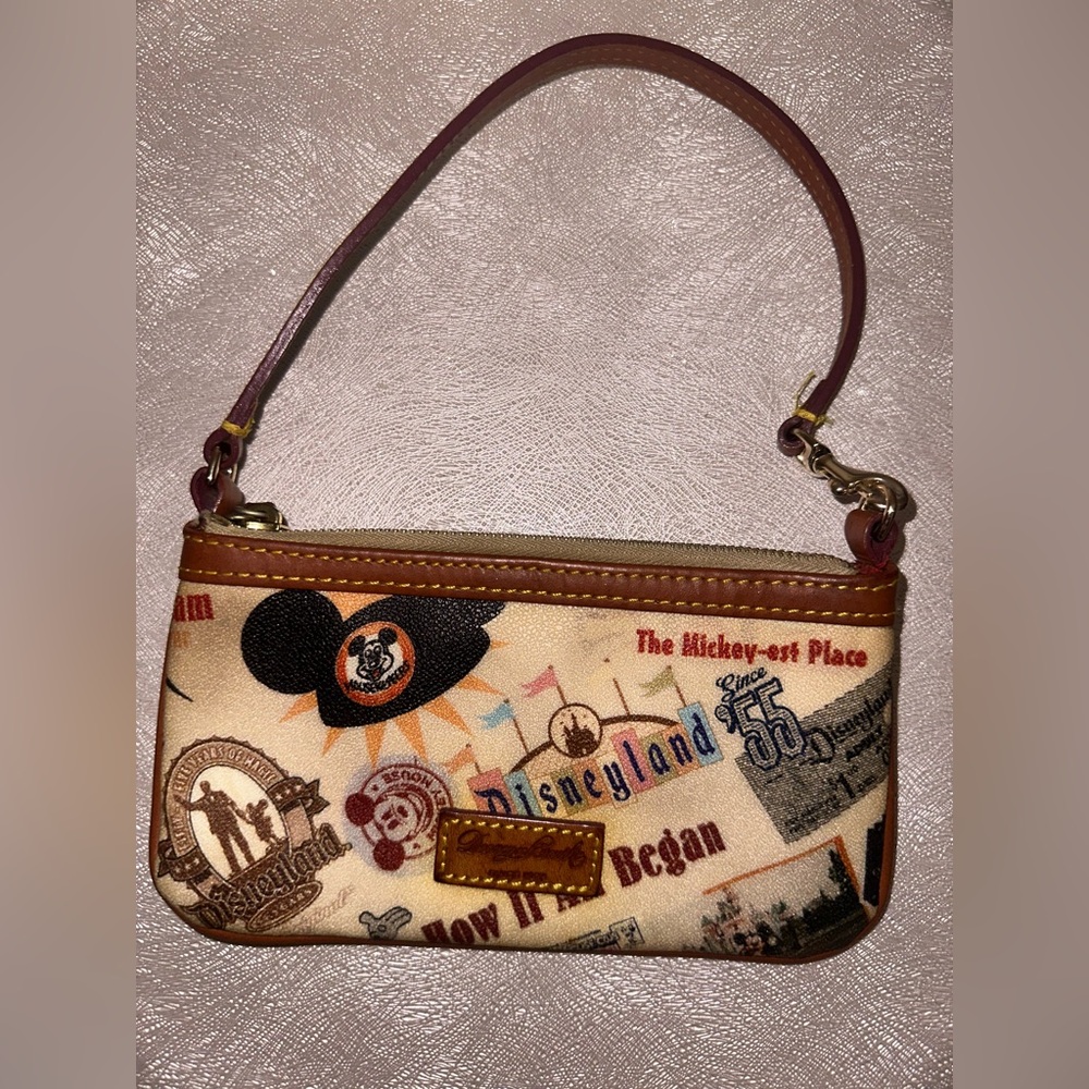 Dooney & Bourke Disney Parks Disneyland 55th ANNIVERSARY Wristlet Bag clutch